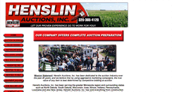 Desktop Screenshot of henslinauctions.com